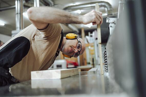 Arbeit in der Werkstatt