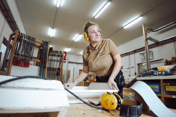 Arbeit in der Werkstatt