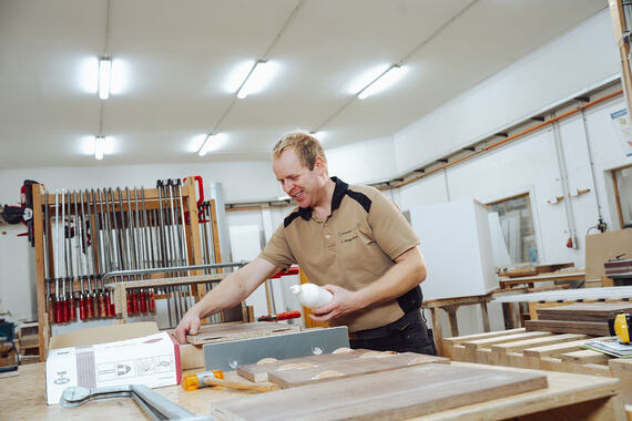 Arbeit in der Werkstatt