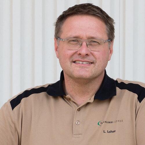 Portraitbild von Mitarbeiter der Tischlerei Lohse